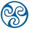 Blue Celtic symbol