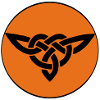 Oiseau celte orange