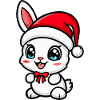 Lapin Noël Mignon