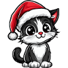 Chat Noël Mignon