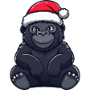 Gorille Noël mignon