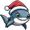 requin Noël mignon