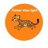 Vibrant Cartoon cheetah Sprinting