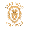 Lion stay wild stay free