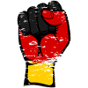 Germany flag fist used