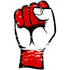 Austria flag fist used