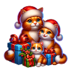Cats Family Christmas