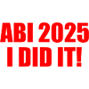 Abi 2025 i did it