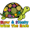 Enchanting Floral Turtle