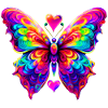 Bunter psychedelischer Schmetterling