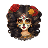 Sweet Catrina Red & Gold