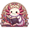 Axolotl Book Books Reading Gift