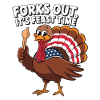 Lustiger Thanksgiving Truthahn
