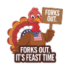 Dinde drôle de Thanksgiving