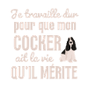 Chien mignon cocker
