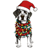 Dalmatian Christmas Hat Xmas