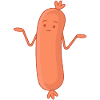 Sjov Bockwurst Shrug Pølser Pølse Betyder ikke noget