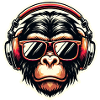 Monkey Headphones Glasses