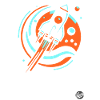 Retro Cool Cartoon Rocket