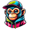 Monkey Hoodie Cap