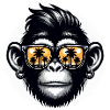 Monkey Glasses Palm Trees