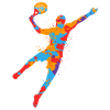 Padel Tennis Colorful Padel Players Padel Tennis Padel