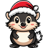 Hérisson Noël Mignon