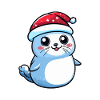 Seal Animal Christmas Cute