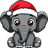 Mammouth Noël mignon