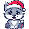 Wolf Christmas Cute