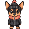 Pinscher Dog Winter