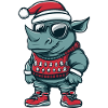 Rhino Christmas X-Mas