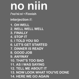 no niin in english