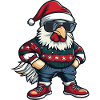 Rooster Christmas X-Mas