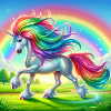 Buntes Einhorn