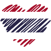 Thailand Flag Heart - Love Design