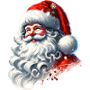 Weihnachtsmann mit strahlendem Lächeln
