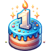 Gâteau 1 Anniversaire