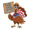Dinde drôle de Thanksgiving