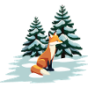 Fuchs im Schnee