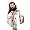 Friendly Bearded Man Pointing Design