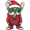 Bouledogue Français Chien Noël Noël