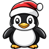 Pingouin Noël Mignon