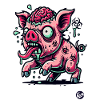 Rotten Brain – Funny Zombie Pig