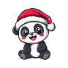 Panda Noël Mignon