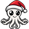 Pieuvre Noël Mignon