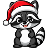 Raccoon Christmas Cute