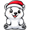 Polar Bear Christmas Cute