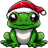 Frog Christmas Cute