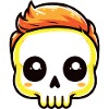 Halloween Geist Schädel